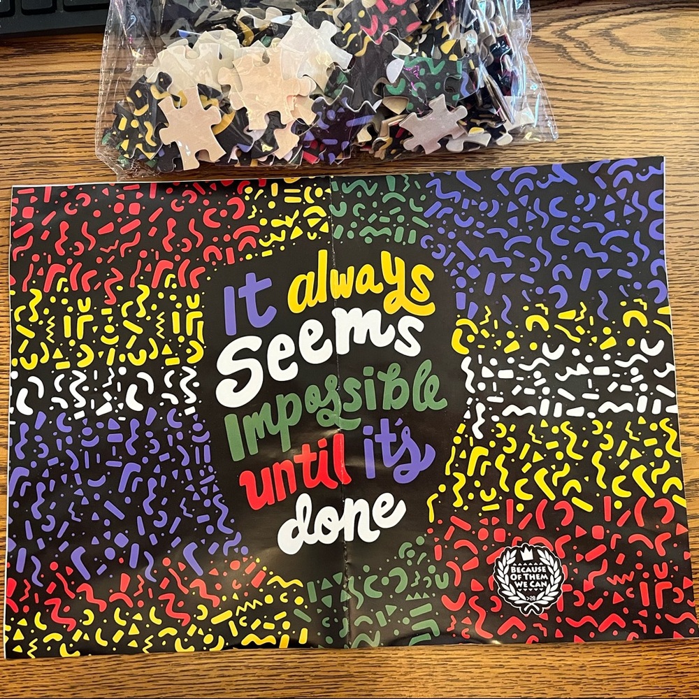 100 Piece wooden puzzle